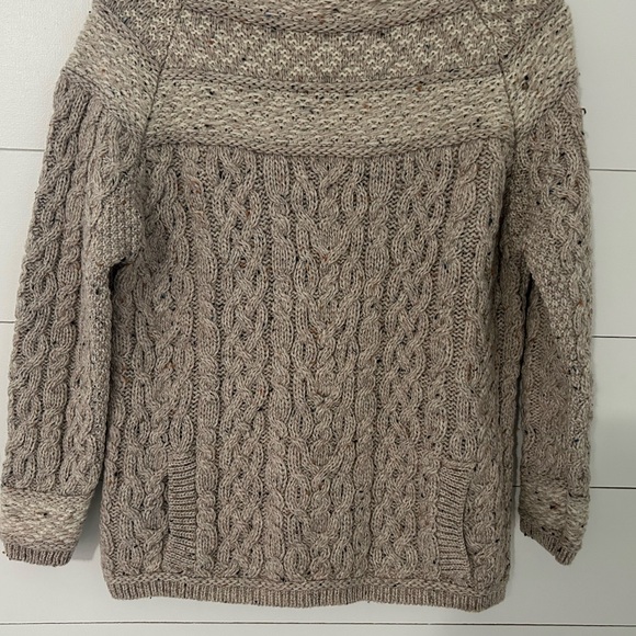 Aran Mor Ireland 100% Merino Wool Cable Knit Sweater - Picture 4 of 8